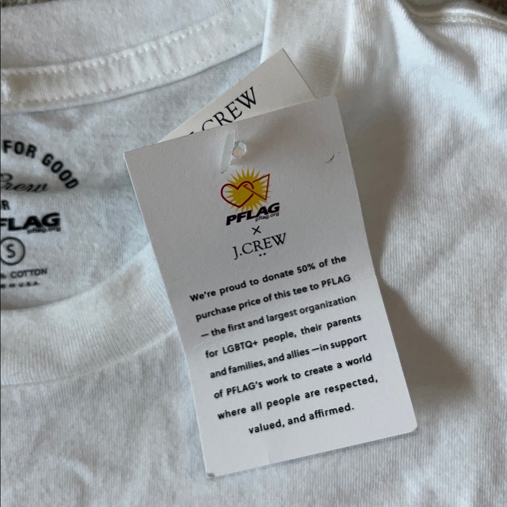 J. Crew PFLAG anchor graphic tee size S NWT - Picture 5 of 7